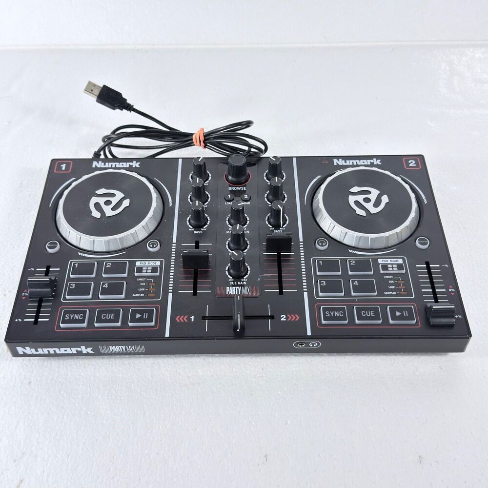 Numark Party Mix DJ Controller with Built-In Light Show Tested Works